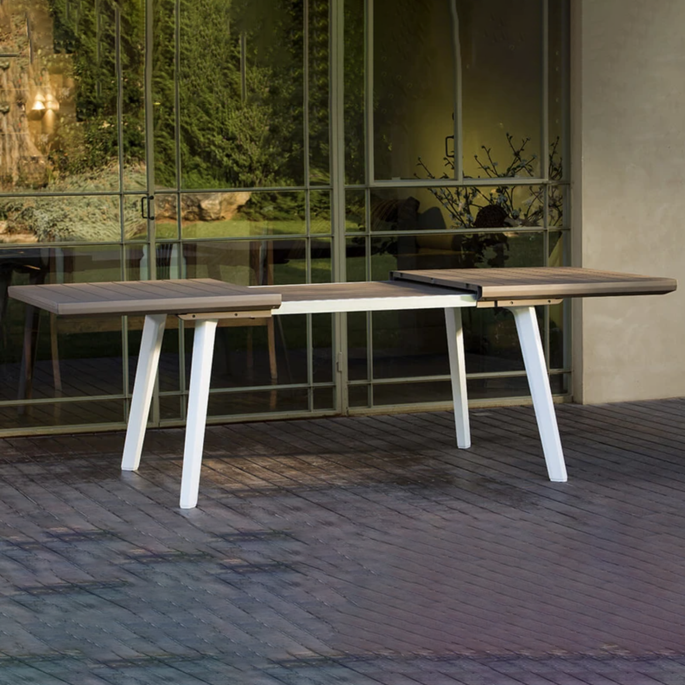 KETER - Tavolo da giardino estensibile Harmony - h76x160/240x100 cm
